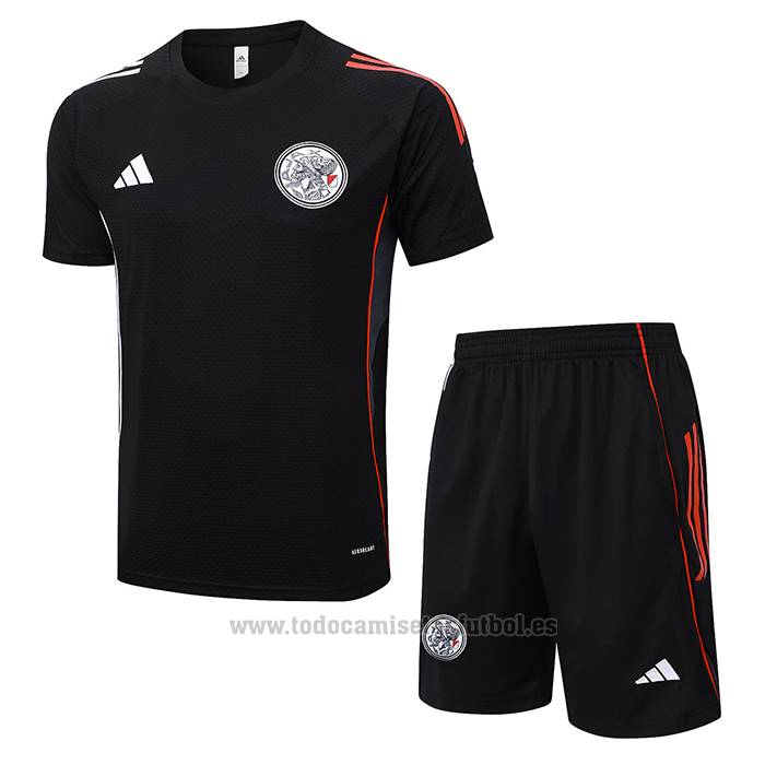 Chandal del Ajax Manga Corta 2025-2026 Negro - Pantalon Corto